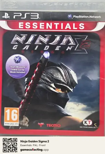 Ninja Gaiden Sigma 2 PlayStation 3, PAL box front