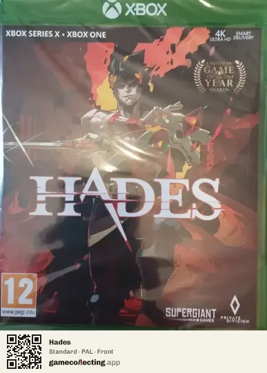 Hades Xbox One, PAL box front