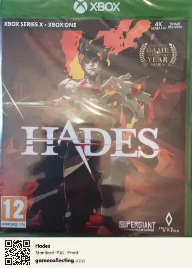 Hades Xbox One, PAL box front