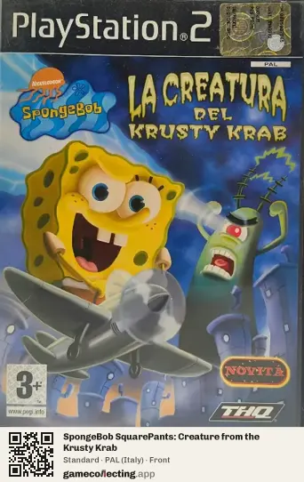 SpongeBob SquarePants: Creature from the Krusty Krab PlayStation 2, Italy box front