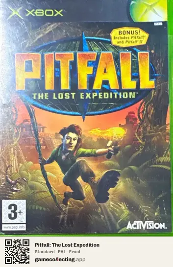Pitfall: The Lost Expedition Xbox, PAL box front