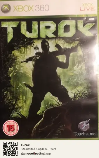 Turok Xbox 360, United Kingdom box front