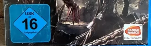 Code Vein, the USK square on its front