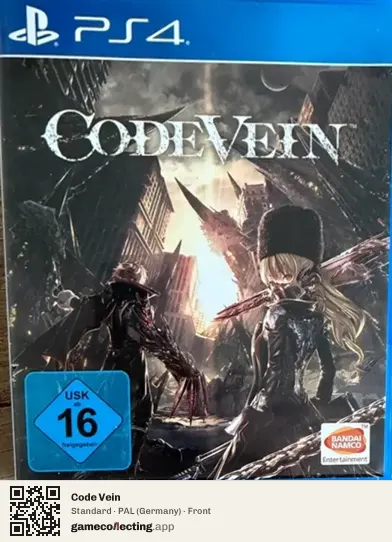 Code Vein PlayStation 4, Germany box front