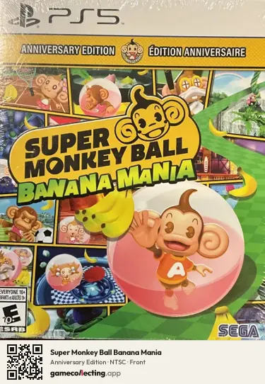 Super Monkey Ball Banana Mania PlayStation 5, NTSC box front