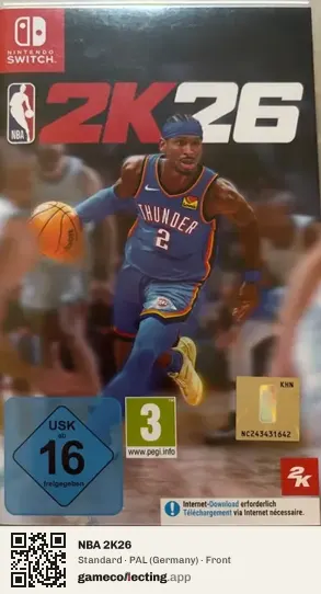 NBA 2K26 Nintendo Switch, Germany box front