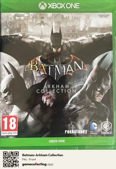Batman: Arkham Collection Xbox One, PAL box front