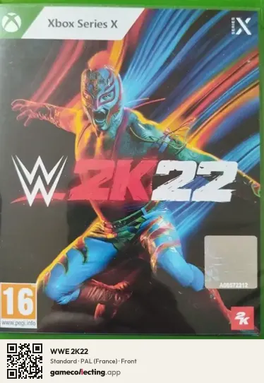 WWE 2K22 Xbox Series X, France box front