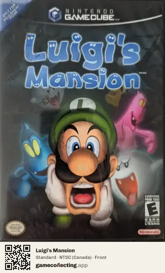 Luigi's Mansion Nintendo GameCube, Canada box front
