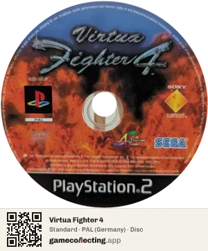Virtua Fighter 4 PlayStation 2, PAL disc