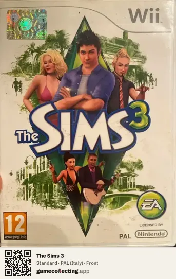 The Sims 3 Nintendo Wii, Italy box front