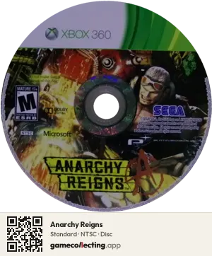 Anarchy Reigns Xbox 360, NTSC disc