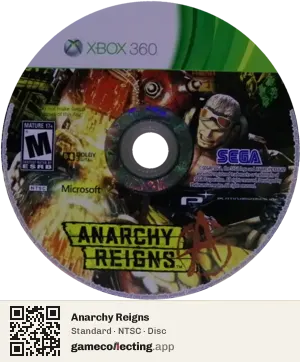 Anarchy Reigns Xbox 360, NTSC disc