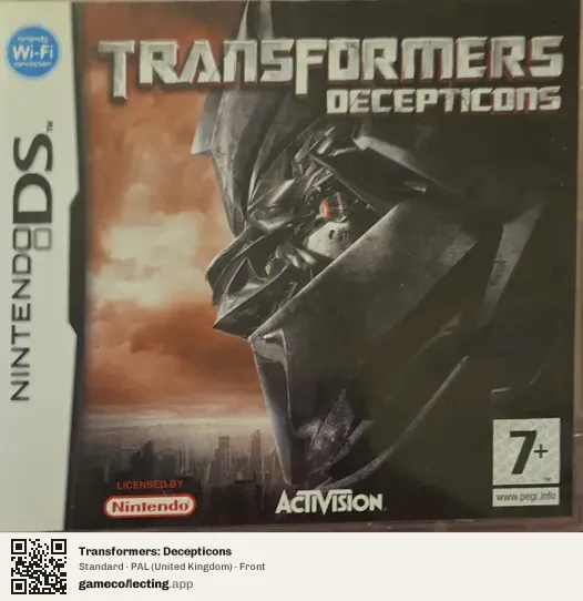 Transformers: Decepticons Nintendo DS, United Kingdom box front