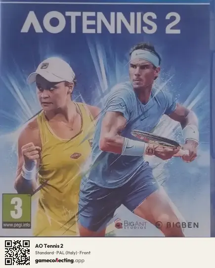 AO Tennis 2 PlayStation 4, Italy box front