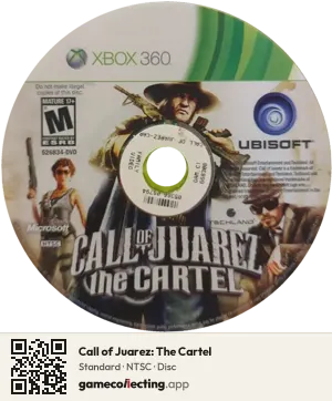 Call of Juarez: The Cartel Xbox 360, NTSC disc