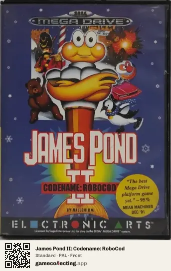 James Pond II: Codename: RoboCod Sega Mega Drive / Genesis, PAL box front