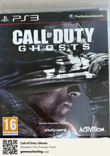 Call of Duty: Ghosts PlayStation 3, France box front