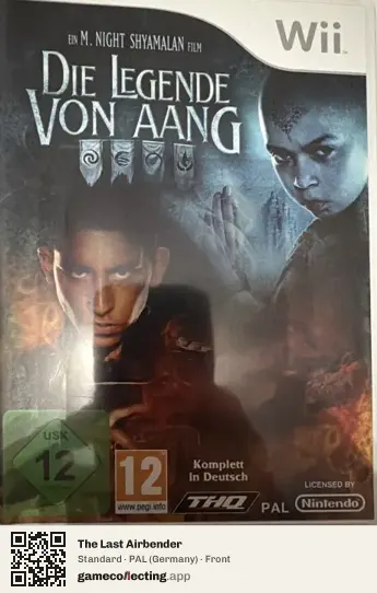 The Last Airbender Nintendo Wii, Germany box front
