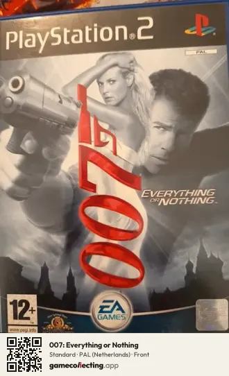 007: Everything or Nothing PlayStation 2, Netherlands box front