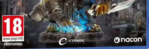 Styx: Blades of Greed, the PEGI square on its front