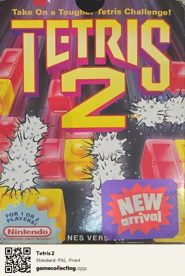 Tetris 2 Nintendo Entertainment System, PAL box front