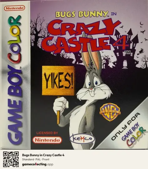 Bugs Bunny in Crazy Castle 4 Game Boy Color, PAL box front
