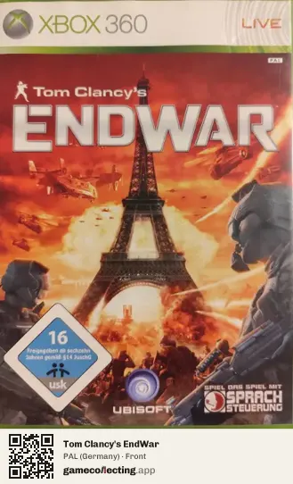 Tom Clancy's EndWar Xbox 360, Germany box front
