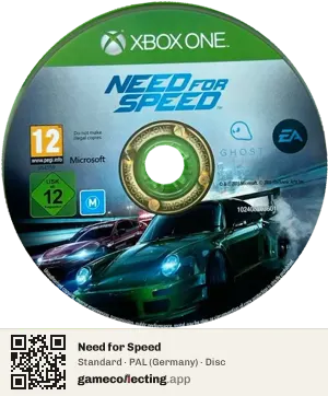 Need for Speed Xbox One, PAL disc
