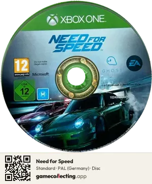 Need for Speed Xbox One, PAL disc