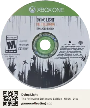 Dying Light Xbox One, NTSC disc