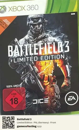 Battlefield 3 Xbox 360, Germany box front