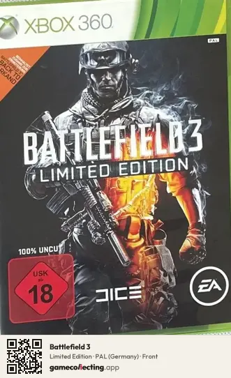 Battlefield 3 Xbox 360, Germany box front