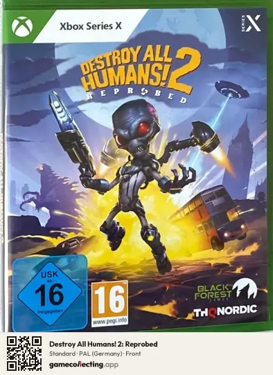 Destroy All Humans! 2: Reprobed Xbox Series X, Germany box front