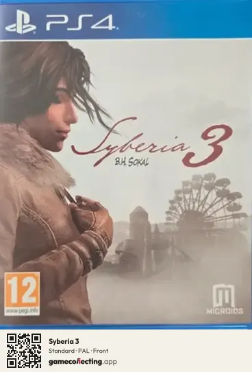 Syberia 3 PlayStation 4, PAL box front