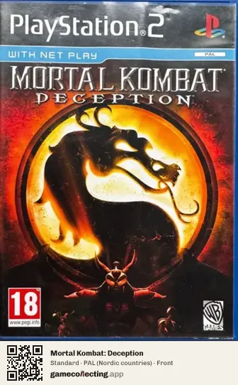 Mortal Kombat: Deception PlayStation 2, Nordic countries box front