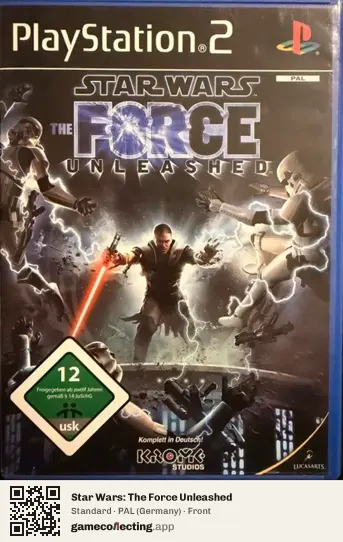 Star Wars: The Force Unleashed PlayStation 2, Germany box front