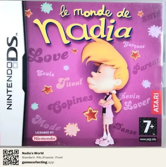 Nadia's World Nintendo DS, France box front
