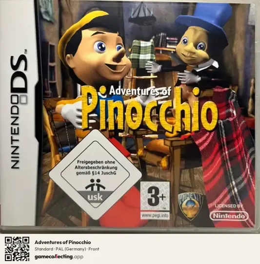 Adventures of Pinocchio Nintendo DS, Germany box front