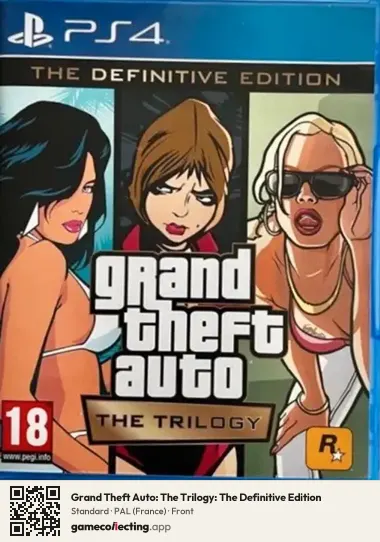 Grand Theft Auto: The Trilogy: The Definitive Edition PlayStation 4, France box front