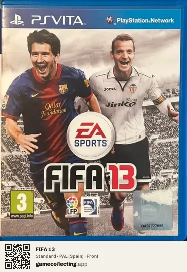 FIFA 13 PlayStation Vita, Spain box front