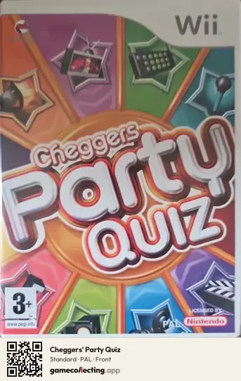 Cheggers' Party Quiz Nintendo Wii, PAL box front