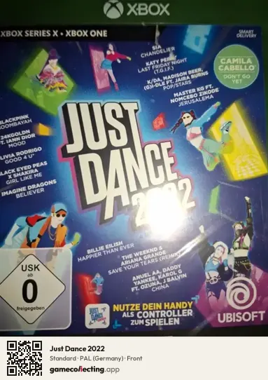Just Dance 2022 Xbox Series X, Germany box front