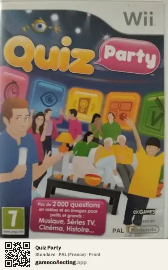 Quiz Party Nintendo Wii, France box front