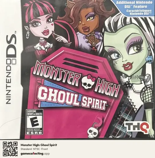 Monster High: Ghoul Spirit Nintendo DS, NTSC box front