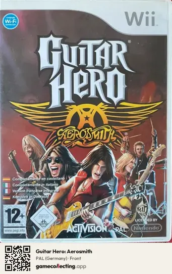Guitar Hero: Aerosmith Nintendo Wii, Germany box front