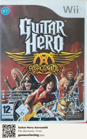 Guitar Hero: Aerosmith Nintendo Wii, Germany box front