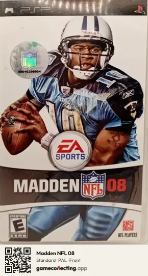 Madden NFL 08 PlayStation Portable, PAL box front