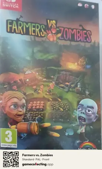 Farmers vs. Zombies Nintendo Switch, PAL box front