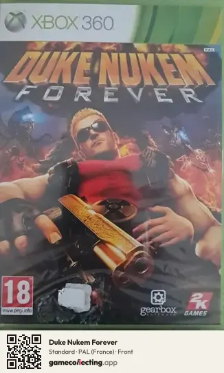 Duke Nukem Forever Xbox 360, France box front